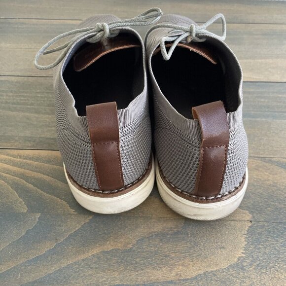 Bill Blass Soft Flyknit Gray Woven Cloth Oxfords, w/Memory Foam Mens 10.5 (L7) - Picture 5 of 7